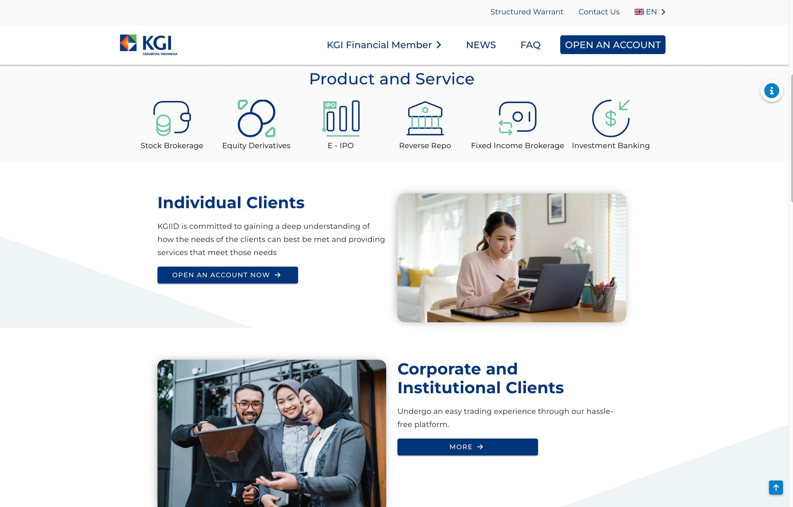 KGI Indonesia Official Website